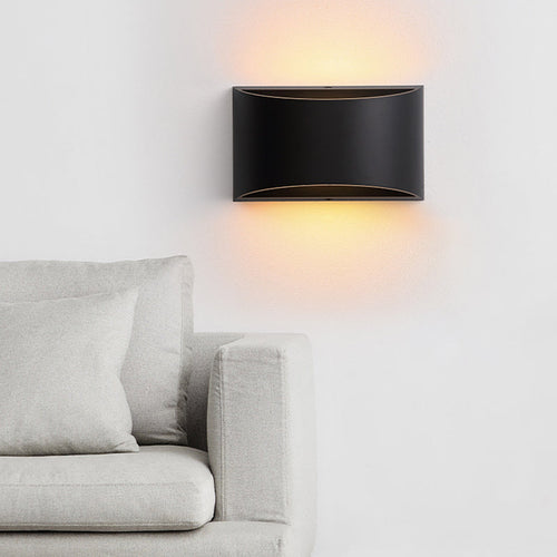 Arden 6W up and down LED wall light in black